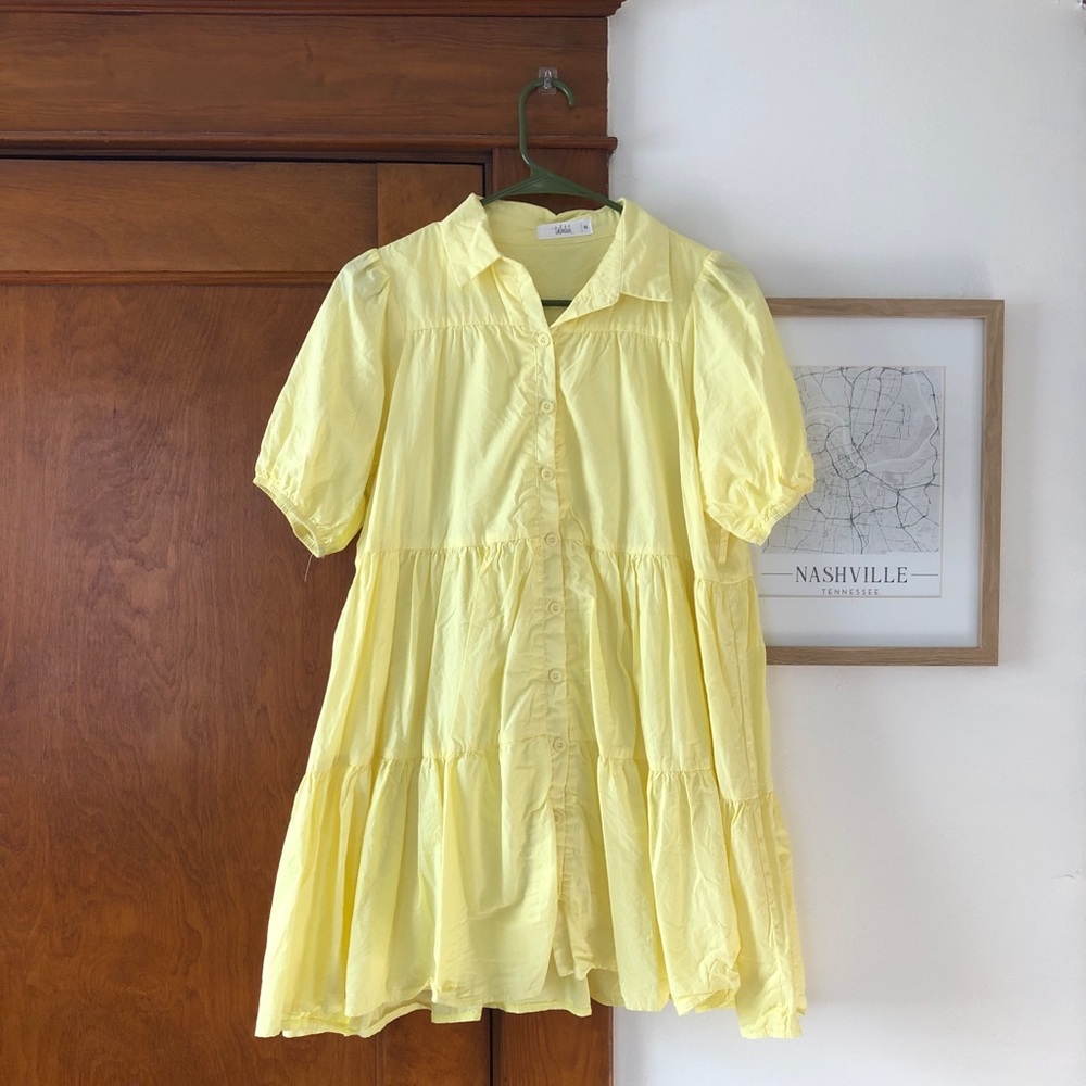 Lemon yellow Talulah dress